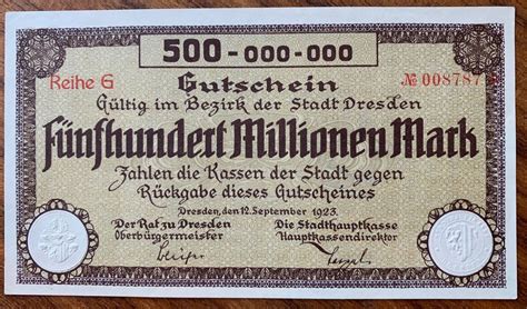 Reichsbanknote Millionen Mark Unz Kaufen Auf Ricardo