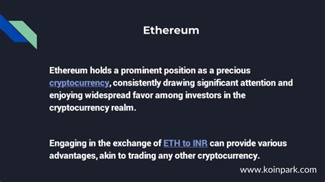 Ppt General Steps To Buy Ethereum Eth To Indian Rupee Inr In