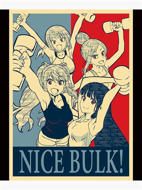 How Heavy Are The Dumbbells You Lift Nice Bulk Anime Manga Poster Classic Poster By