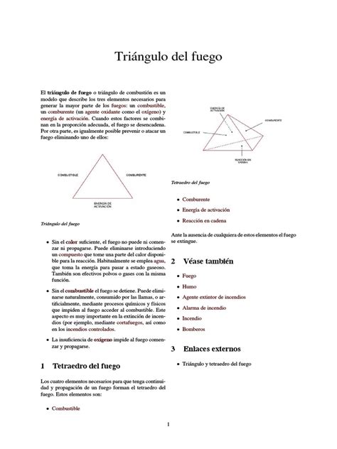 Los Tres Elementos Clave Del Fuego El Triángulo Y El Tetraedro De La