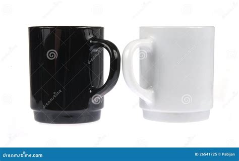 Two Coffee Mugs Isolated Stock Image Image Of Drink