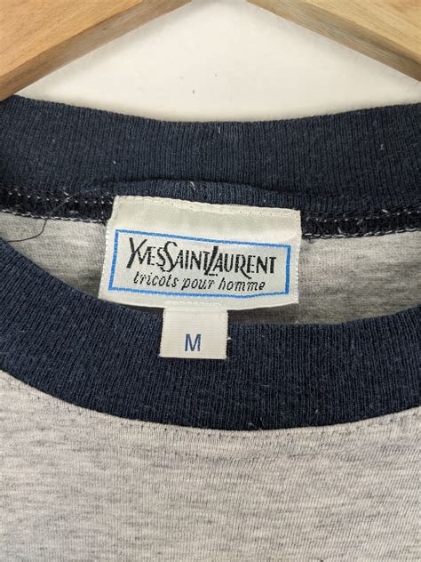 Vintage Yves Saint Laurent Ysl Tricots Pour Homme Shirt Bidstitch