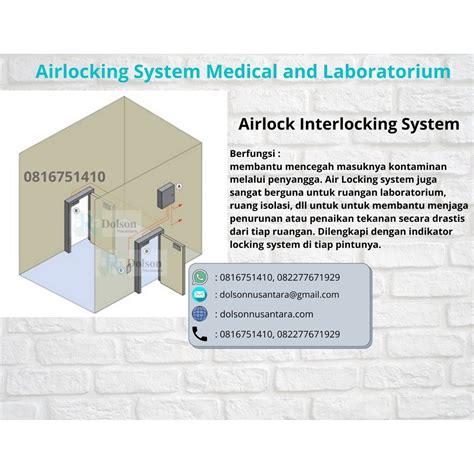 Jual Airlock System Interlock Interlocking Door Pintu Hermetik