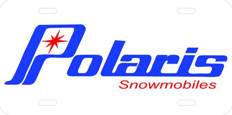 Polaris Logo Vintage Snowmobile License Plate