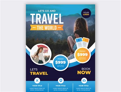 Trendy travel flyer design by Rifat Hossain on Dribbble