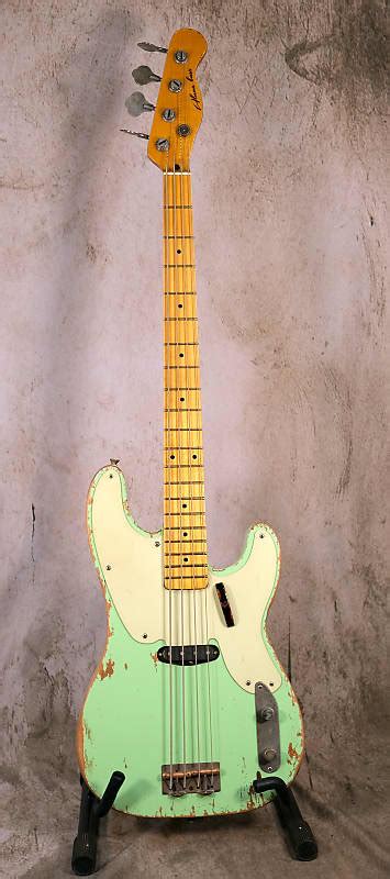 Luthier Made 51 Precision Bass 2021 Aged Surf Green Reverb