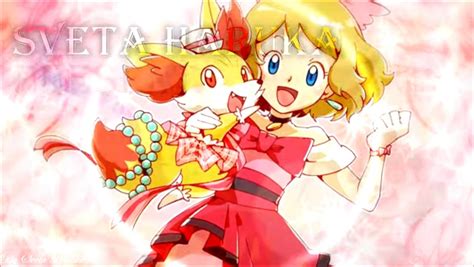 Serena and fennekin by batnado on DeviantArt