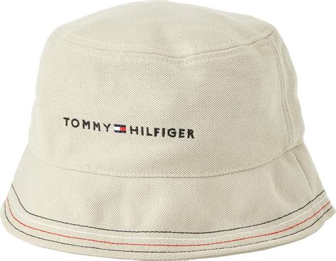 Tommy Hilfiger Cappello Da Pescatore Uomo Th Skyline Bucket Hat Beige