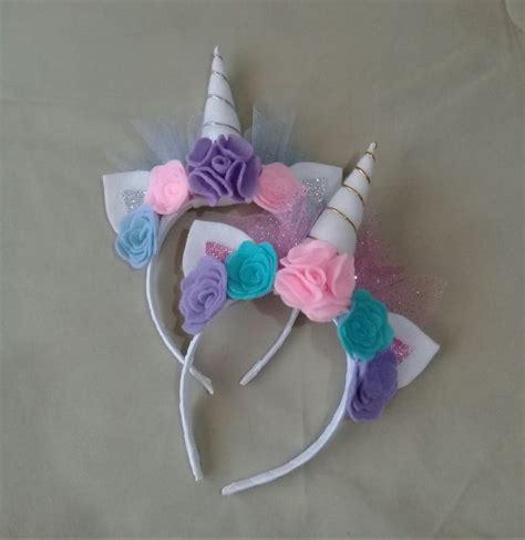 Diadema unicornio Tocados para niña Unicornio para niños Manualidades