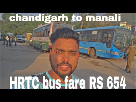 Amazin Journey Chandigarh To Manali By Bus Hrtc Se Jrh Kanpur To