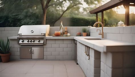 How to Build an Outdoor Kitchen with Cinder Blocks