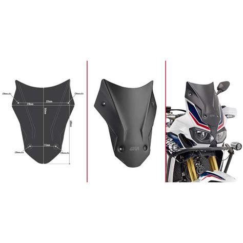 GIVI D1144BO Cupolino Basso Sportivo Specifico Nero Opaco Per HONDA