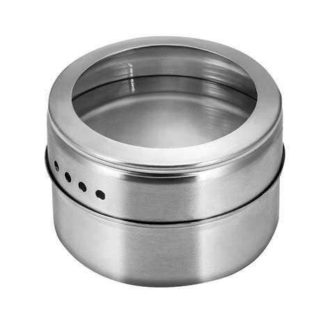 Transparante Deksel Spice Magnetische Tin Pot Roes Grandado