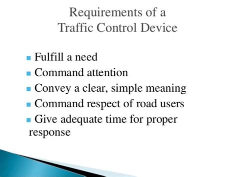 Traffic control devices