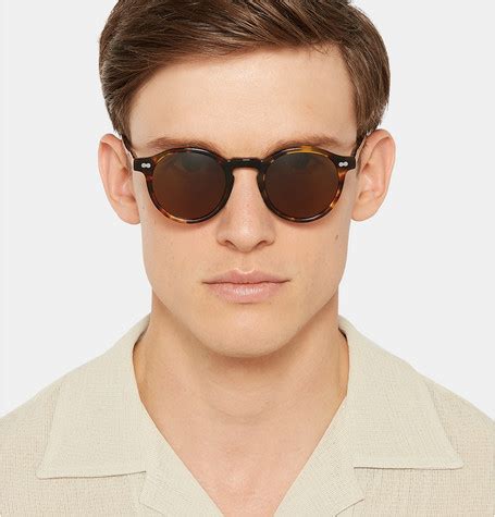 Tortoiseshell Miltzen Round Frame Tortoiseshell Acetate Sunglasses