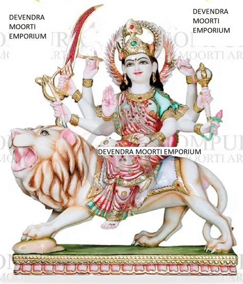 Pure White Marble Maa Durga Statue Home At Rs 20000 In Jaipur ID