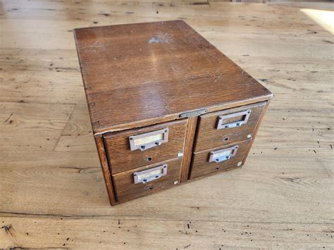 Wooden Drawer Cabinet Four Drawer Cabinet Vintage Wooden Cabinet Ohio ...