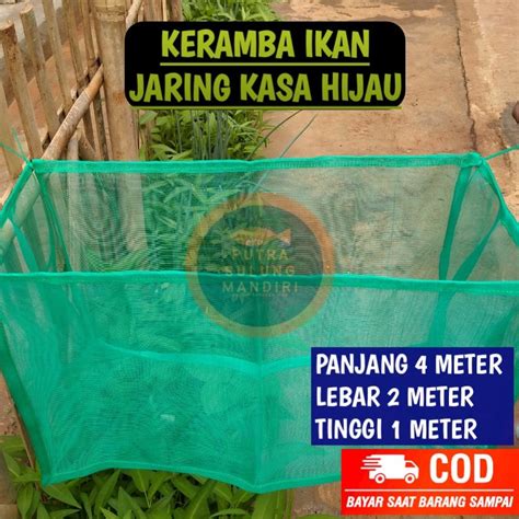 Jual Keramba Hapa Jaring Kasa Ikan Apung X X Siap Pakai Plus Tali