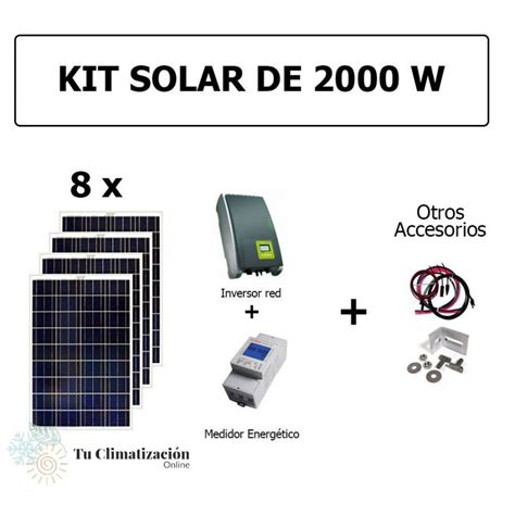 Kit Solar Autoconsumo Inyecci N Cero De W