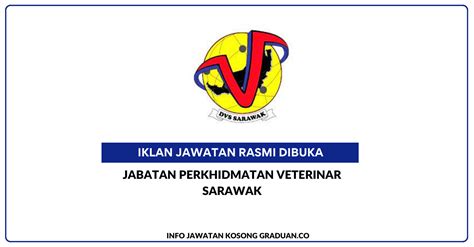 Permohonan Jawatan Kosong Jabatan Perkhidmatan Veterinar Sarawak