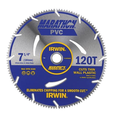 Irwin Mm T Pvc Circular Saw Blade Bunnings Warehouse