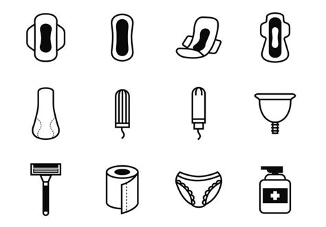 Free Feminine Hygiene Icons Vector 121572 Vector Art at Vecteezy