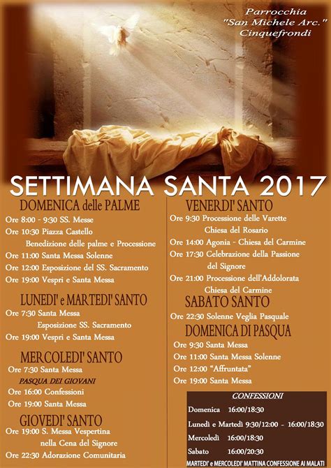 CINQUEFRONDI Presentato Il Programma Della Settimana Santa Della