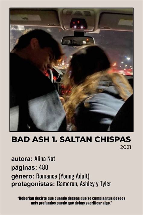 Bad Ash 1 Saltan chispas Pósteres de libros Personajes de libros