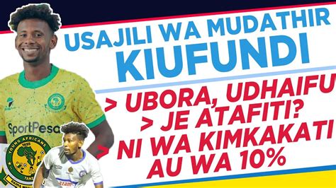 Usajili Wa Mudathir Abasi Yanga Kiufundi Ni Jipu Ubora Wake