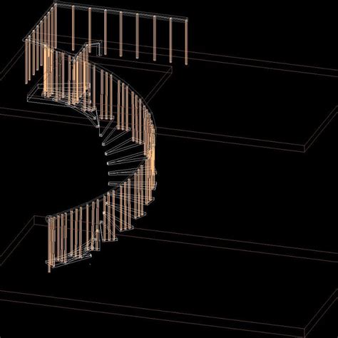 Spiral Staircase DWG Block For AutoCAD Designs CAD