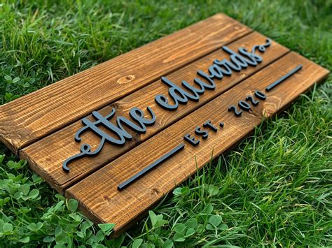 Custom Wood Sign Personalized Family Name Sign Last Name Pallet Sign ...