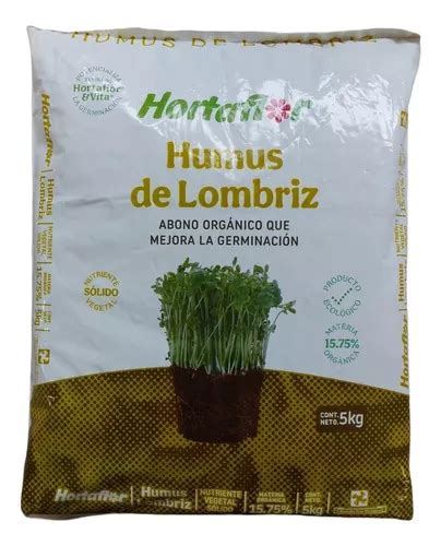 Abono Orgánico Humus De Lombriz 5 Kg Para Germinar Semillas MercadoLibre