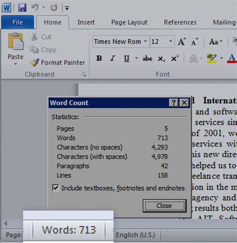 How To Insert Word Count In Word 2010 Memokasin