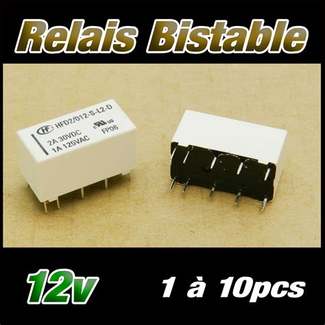 Relais Bistable Rt A Bobine V Pcs V Relay Hfd