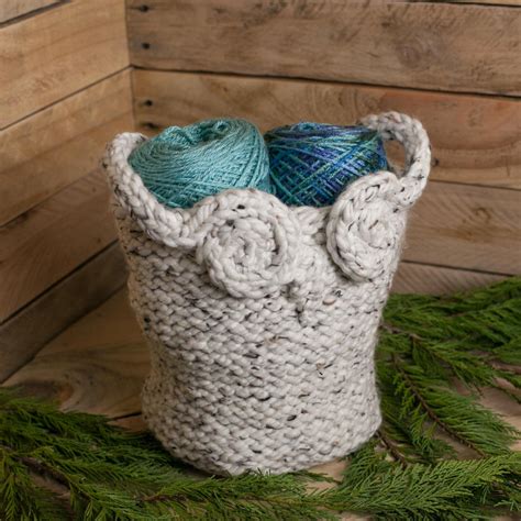 Loom Knit Owl Basket Pattern Yarn Basket Catch All Basket Etsy