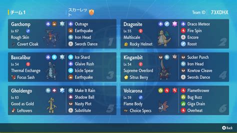 【ポケモンsv】s2使用構築 暴君ガモスカイリュー Prinpoke