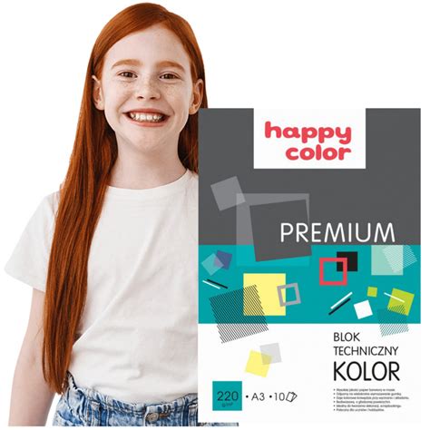 Blok Techniczny Premium Kolorowy A G Ark Happy Color