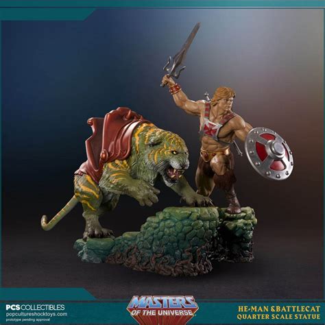 He Man And Battlecat Statues Geekalerts