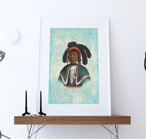 Vintage Seminole Chief Native American Man Art Print Vintage - Etsy ...