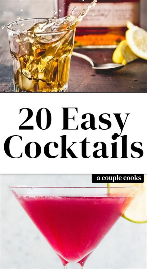 40 Great Cocktail Recipes You Should Know A Couple Cooks