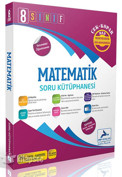 Paraf 8 Sınıf Matematik Soru Kütüphanesi PRF Paraf Yayınları