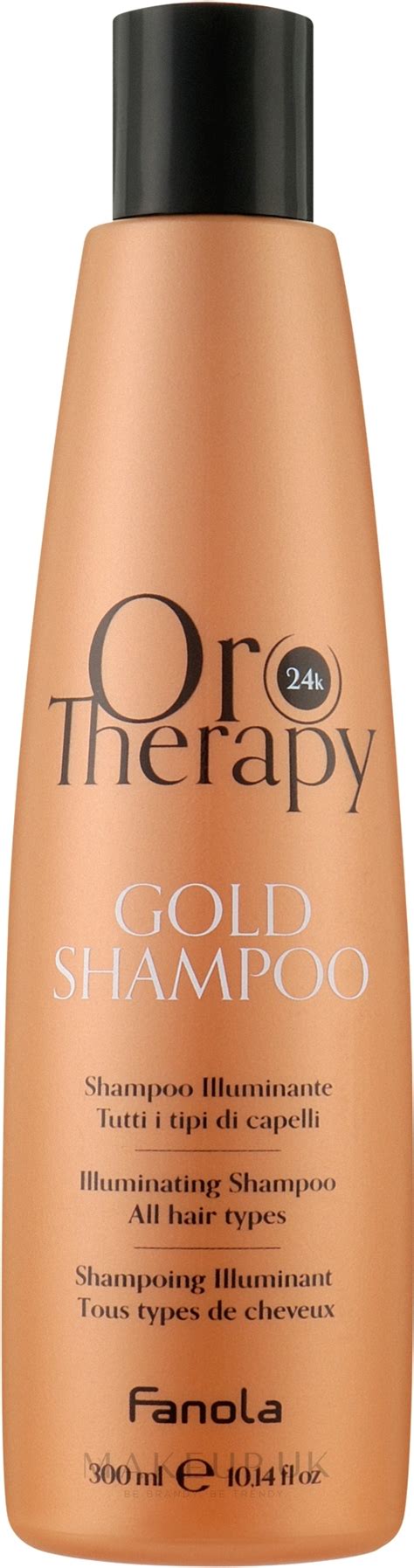 Fanola Oro Therapy Gold Shampoo All Hair Types Shampoo Makeup Uk