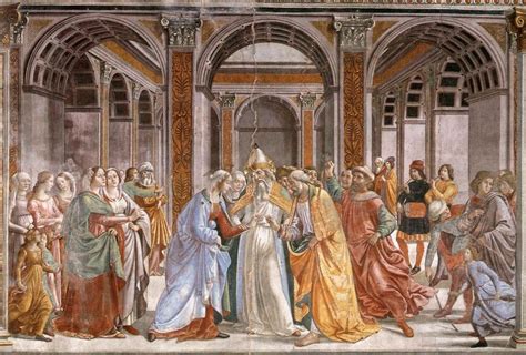 El Matrimonio De María Domenico Ghirlandaio 1490 Capilla