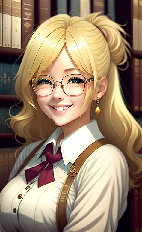 Anime Girl With Long Blonde Hair Detailed Anime Girl With Blond Hair