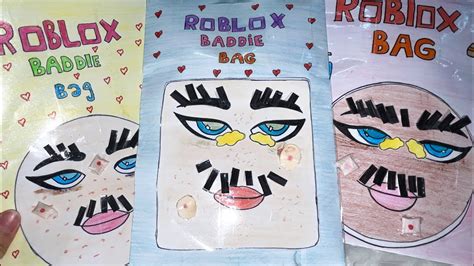 Paper Diy Roblox Skincare Baddies Blind Bag 🧊 Youtube