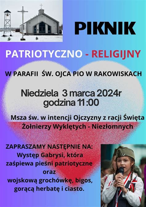 Piknik Patriotyczno Religijny W Rakowiskach Zaproszenie Radiobiper