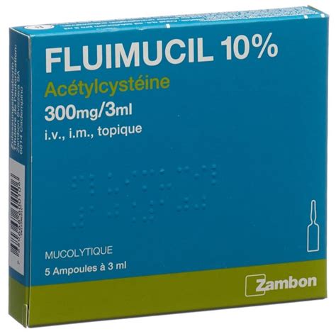 FLUIMUCIL 10 Inj Lös 300 mg 3ml 3 ml Online bestellen