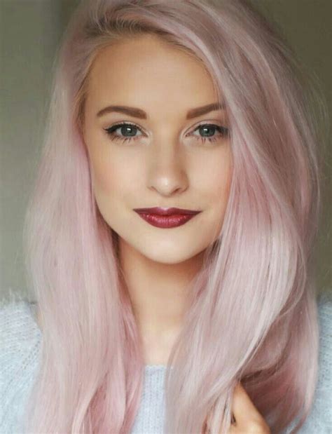 One Day This Would Be Fun Pastel Hair Pink Beautiful Pale Pink Hair