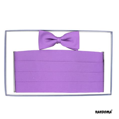 Purple Cummerbund Set - Vandomaties