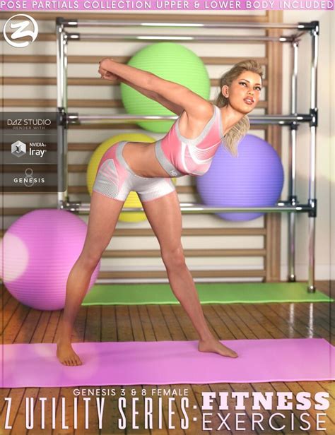 Z Utility Series Fitness Exercise Poses And Partials For Genesis